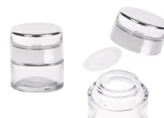 Staklena okrugla teglica za kreme 30mL sa akrilnim zatvaračem sa zaptivkom i plastičnim međupoklopcem-slika_proizvoda