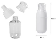 PET bočica 50mL sa belom pumpicom i providnim zatvaračem PET bočica 50mL sa belom pumpicom i providnim zatvaračem-dimenzije_slike