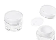 Luksuzna akrilna okrugla kutijica od 10mL sa unutrašnjom zaptivkom na zatvaraču i plastičnim međupoklopcem - 12 kom-slika_proizvoda