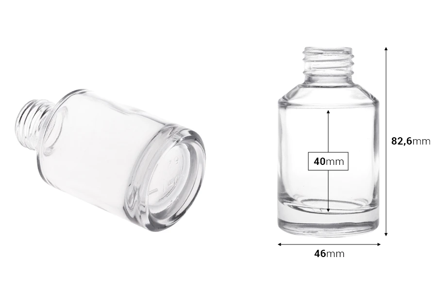 Staklena cilindrična flaša od 50mL Staklena cilindrična flaša od 50mL