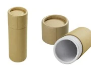 Cilindrična braon kartonska kutijica 40x116mm za bočice (bela iznutra) - 12 kom Cilindrična braon kartonska kutijica 40x116mm za bočice (bela iznutra) - 12 kom