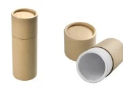 Cilindrična braon kartonska kutijica 46x125mm za bočice (bela iznutra) - 12 kom-slika_proizvoda