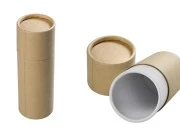 Cilindrična braon kartonska kutijica 51x145 mm za bočice (bela iznutra) - 12 kom Cilindrična braon kartonska kutijica 51x145 mm za bočice (bela iznutra) - 12 kom