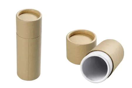 Cilindrična braon kartonska kutijica 36x102mm za bočice (bela iznutra) - 12 kom-1