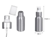 Aluminijumska boca 50mL sa sprejom i plastičnim zatvaračem - 10 kom Aluminijumska boca 50mL sa sprejom i plastičnim zatvaračem - 10 kom