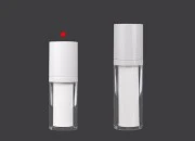 Dopunjiva plastična Airless flašica od 15 mL za kreme, sa spoljnim akrilnim kućištem Dopunjiva plastična Airless flašica od 15 mL za kreme, sa spoljnim akrilnim kućištem