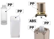 Luksuzna Airless akrilna bočica 30mL za kreme sa pumpicom i zatvaračem-grupa_slika