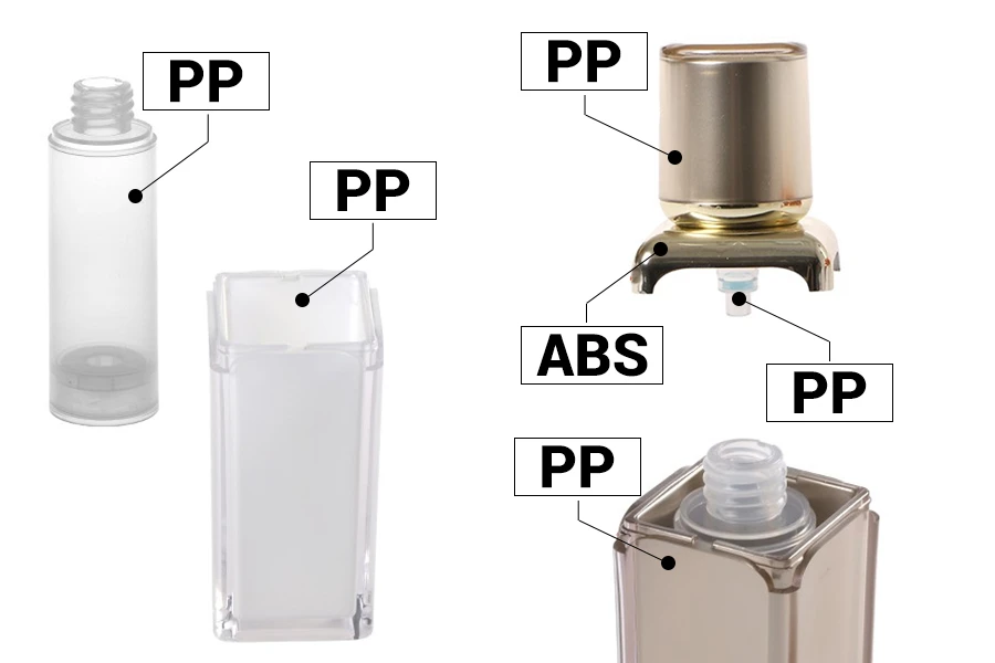 Luksuzna Airless akrilna bočica 30mL za kreme sa pumpicom i zatvaračem-grupa_slika