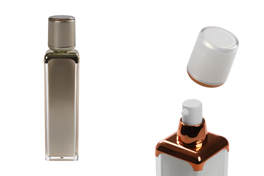 Luksuzna Airless akrilna bočica 50mL za kreme sa pumpicom i zatvaračem