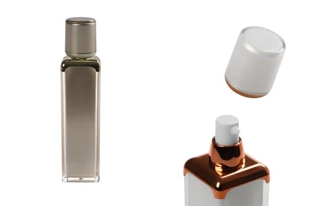 Luksuzna Airless akrilna bočica 100mL za kreme sa pumpicom i zatvaračem-1