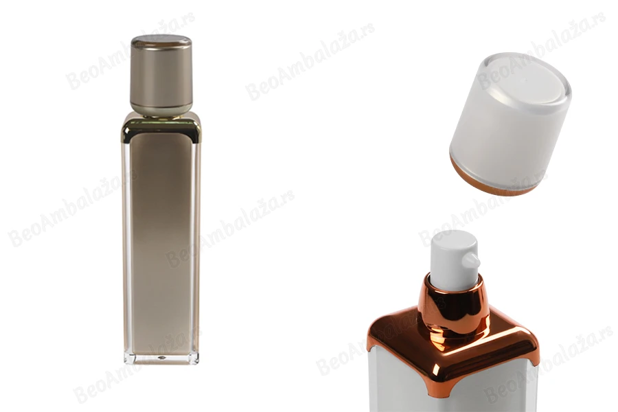 Luksuzna Airless akrilna bočica 100mL za kreme sa pumpicom i zatvaračem-slika_proizvoda