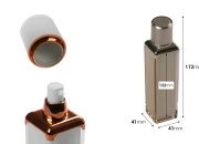 Luksuzna Airless akrilna bočica 100mL za kreme sa pumpicom i zatvaračem-dimenzije_slike