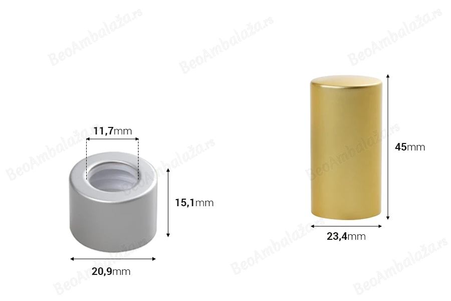 Set - aluminijumski prsten i poklopac za pipete od 5 do 100mL-dimenzije_slike