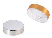 Plastični zatvarač sa aluminijumskom presvlakom i unutrašnjom zaptivkom za teglice od 20 mL Plastični zatvarač sa aluminijumskom presvlakom i unutrašnjom zaptivkom za teglice od 20 mL