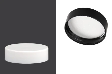 Plastični crni ili beli zatvarač sa unutrašnjom zaptivkom (lajnerom) za teglice od 30mL-1