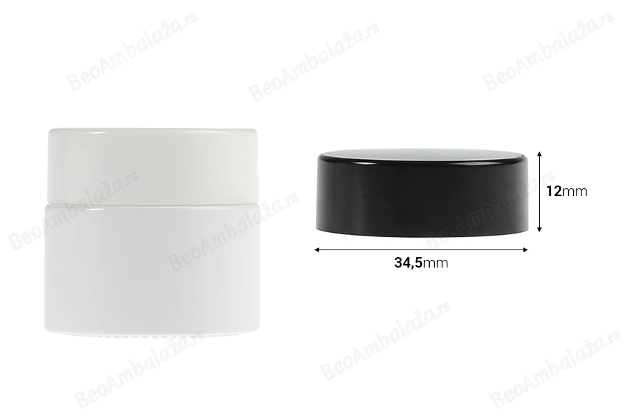 Plastični zatvarač sa  unutrašnjom zaptivkom za teglice 5mL i 10mL-dimenzije_slike