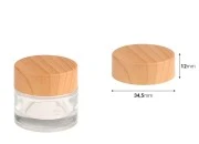 Plastični zatvarač u dezenu drveta sa unutrašnjom zaptivkom, za teglice 5mL i 10mL Plastični zatvarač u dezenu drveta sa unutrašnjom zaptivkom, za teglice 5mL i 10mL