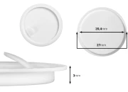 Plastični (PE) međupoklopac 27 mm za teglice 5mL i 10mL-slika_proizvoda
