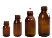 Staklena bočica 100mL za etarska ulja u braon boji, sa grlom PP28 Staklena bočica 100mL za etarska ulja u braon boji, sa grlom PP28