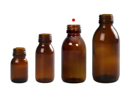 Staklena bočica 100mL za etarska ulja u braon boji, sa grlom PP28-5