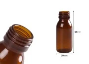 Staklena braon bočica 60mL (PP28) Staklena braon bočica 60mL (PP28)