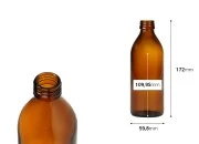 Staklena karamel flašica 250mL PP24-dimenzije_slike