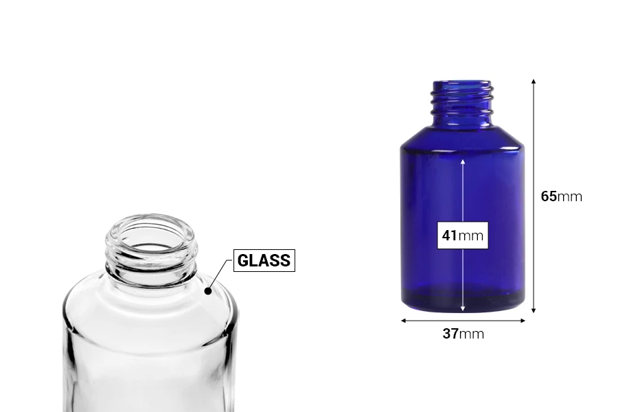 Staklena flašica 30mL sa prečnikom grla PP20 Staklena flašica 30mL sa prečnikom grla PP20