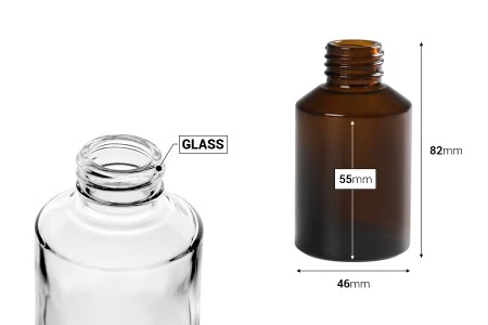 Staklena flašica 60mL sa prečnikom grla PP24-2