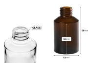 Staklena flašica 100mL sa prečnikom grla PP28 Staklena flašica 100mL sa prečnikom grla PP28