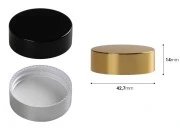 Plastični zatvarač sa aluminijumskim premazom i unutrašnjom zaptivkom za teglice 30mL Plastični zatvarač sa aluminijumskim premazom i unutrašnjom zaptivkom za teglice 30mL-dimenzije_slike