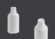 Bela staklena bočica za etarska ulja 30mL, sa grlom PP18 - bez zatvarača-slika_proizvoda