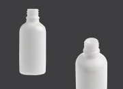 Bela staklena bočica za etarska ulja 50mL, sa grlom PP18 - bez zatvarača Bela staklena bočica za etarska ulja 50mL, sa grlom PP18 - bez zatvarača