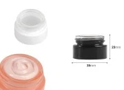Staklena teglica 5mL za kreme u različitim bojama - bez zatvarača