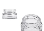 Staklena providna teglica 5mL za kreme - bez zatvarača