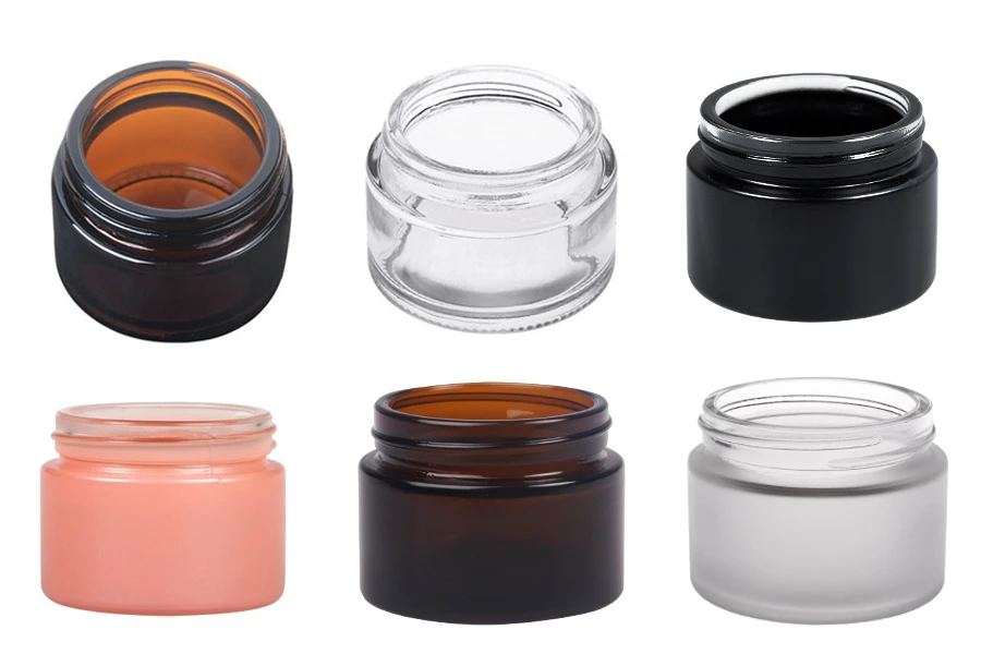 Staklena teglica za kreme 50mL u više boja - bez zatvarača-slika_proizvoda