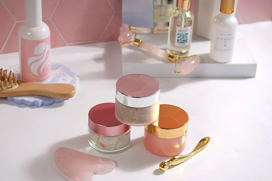 Staklena teglica za kreme 50mL u više boja - bez zatvarača-grupa_slika