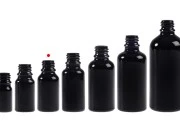 Staklena crna bočica za etarska ulja 15mL, sa grlom PP18-grupa_slika