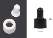 Set - prsten plastični i gumica za pipete za prečnik grla bočica PP18 Set - prsten plastični i gumica za pipete za prečnik grla bočica PP18