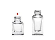 Kockasta staklena bočica 5mL sa grlom PP18 Kockasta staklena bočica 5mL sa grlom PP18