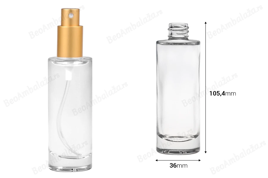 Staklena bočica 50mL sa grlom PP18-dimenzije_slike