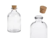 Staklena flašica 55mL sa konusnim plutanim čepom - 12 kom Staklena flašica 55mL sa konusnim plutanim čepom - 12 kom