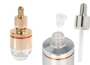 Staklena bočica 30mL sa aluminijumskom oblogom, pipetom i plastičnim drenažnim elementom Staklena bočica 30mL sa aluminijumskom oblogom, pipetom i plastičnim drenažnim elementom