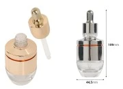 Staklena bočica 30mL sa aluminijumskom oblogom, pipetom i plastičnim drenažnim elementom Staklena bočica 30mL sa aluminijumskom oblogom, pipetom i plastičnim drenažnim elementom