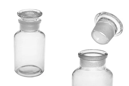 Farmaceutska bočica 125 ml providna sa staklenim poklopcem-1