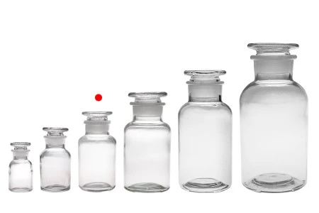 Farmaceutska bočica 125 ml providna sa staklenim poklopcem-5