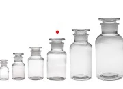 Farmaceutska bočica 250 ml providna sa staklenim poklopcem Farmaceutska bočica 250 ml providna sa staklenim poklopcem