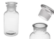 Farmaceutska bočica 500 ml providna sa staklenim poklopcem Farmaceutska bočica 500 ml providna sa staklenim poklopcem