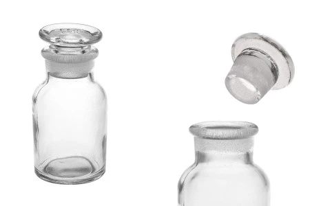 Farmaceutska bočica 60 ml providna sa staklenim poklopcem-1