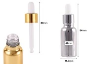 Staklena bočica od 20 mL sa pipetom za kozmetičke proizvode