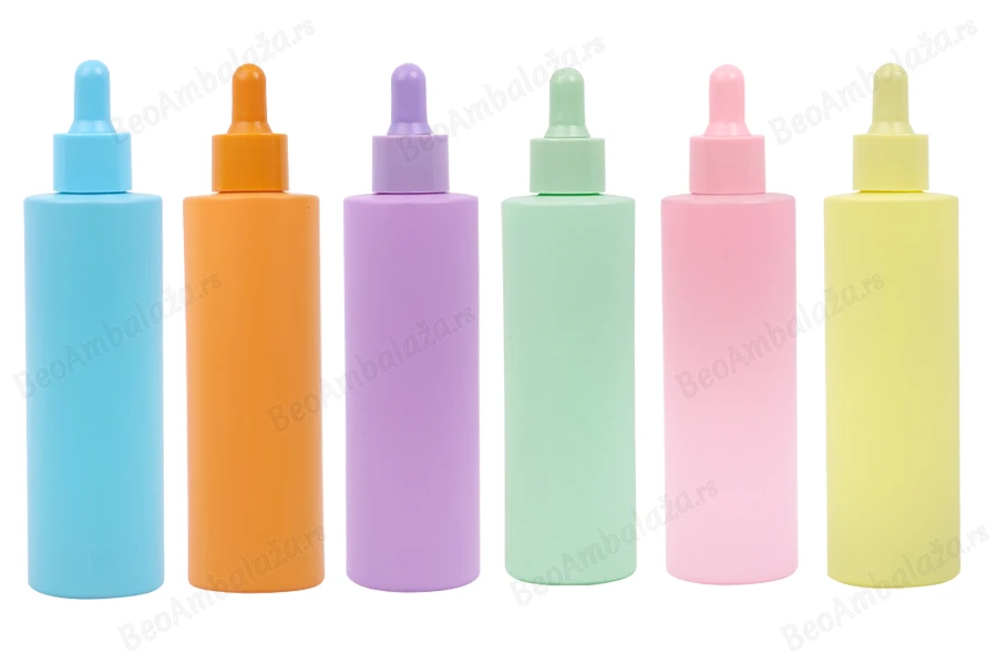 Staklena bočica od 100mL sa pipetom u MAT pastelnim bojama-slika_proizvoda